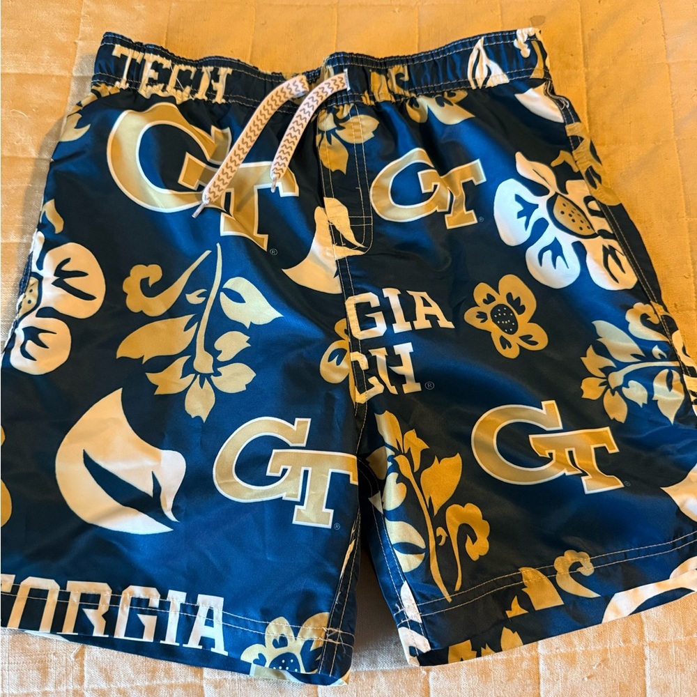 Men's Swim Shorts - Blue and Gold